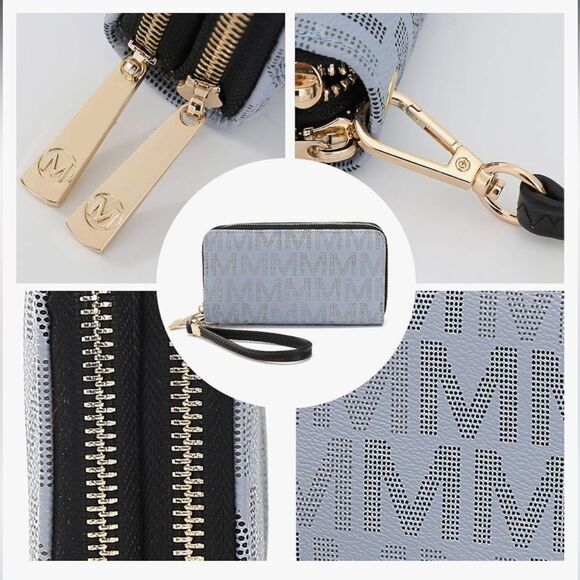 MKF Collection Red Wristlet/ Wallet with detachable Strap - Picture 5 of 8